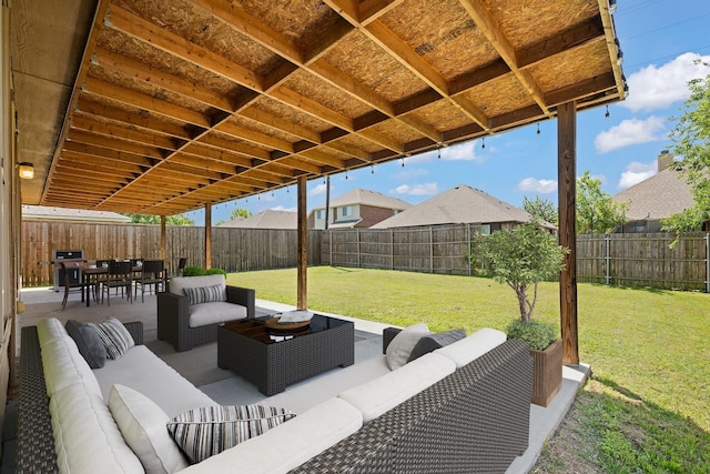 303 Stonegate Blvd, Alvarado, TX 76009 - view of patio / terrace with an outdoor hangout area and grilling area