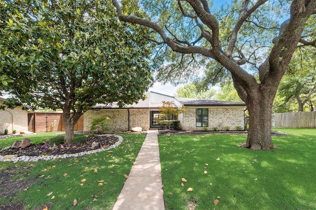 3 Collins Ct, Richardson, TX 75081 - mid-century modern home with brick siding