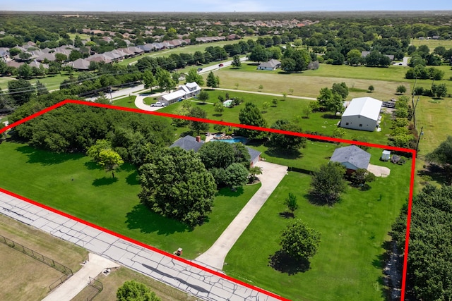 110 Man O War Ln, Fairview, TX 75069 - view of property location with property parcel outlined