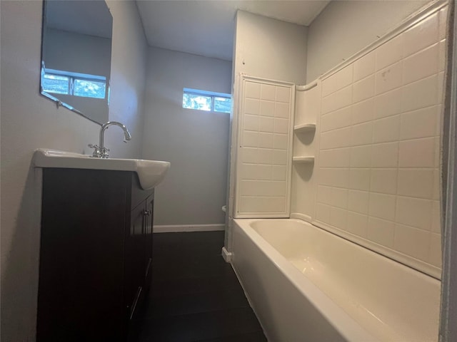 2722 Locust Ave, Dallas, TX 75216 - full bathroom featuring vanity and baseboards