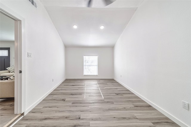 10816 Joaquin Dr, Dallas, TX 75228 - empty room with light wood-style floors, baseboards, and recessed lighting