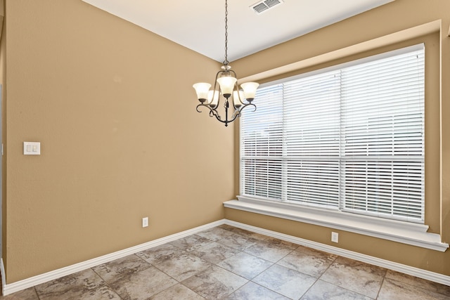 1205 Wynne Dr, Garland, TX 75044 - unfurnished room with a chandelier and baseboards