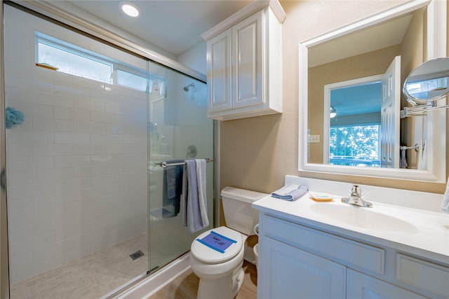 1232 Whispering Springs Dr, Tool, TX 75143 - full bath featuring healthy amount of natural light, toilet, a shower stall, and vanity
