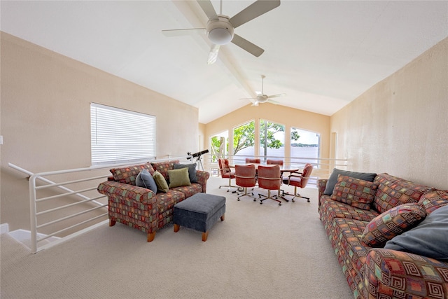 1232 Whispering Springs Dr, Tool, TX 75143 - carpeted living area with a ceiling fan