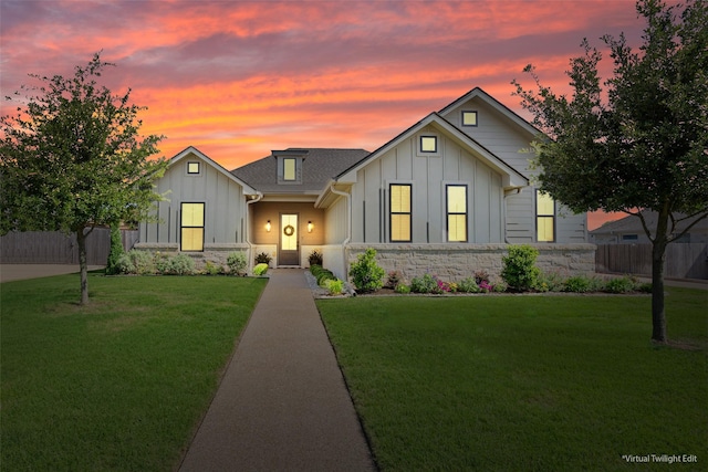 10136 Braided Briar Ln, Waco, TX 76712 - modern farmhouse with board and batten siding and stone siding