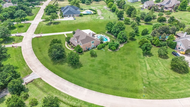 420 Bee Caves Rd, Lucas, TX 75002 - aerial view of residential area featuring a pool area