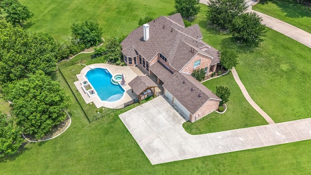 420 Bee Caves Rd, Lucas, TX 75002 - aerial view of property and surrounding area featuring a pool area