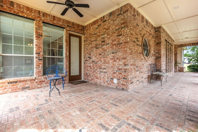 420 Bee Caves Rd, Lucas, TX 75002 - view of patio / terrace featuring a ceiling fan