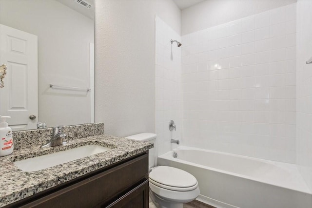3220 Marston Rd, Lorena, TX 76655 - full bathroom with toilet, bathing tub / shower combination, and vanity