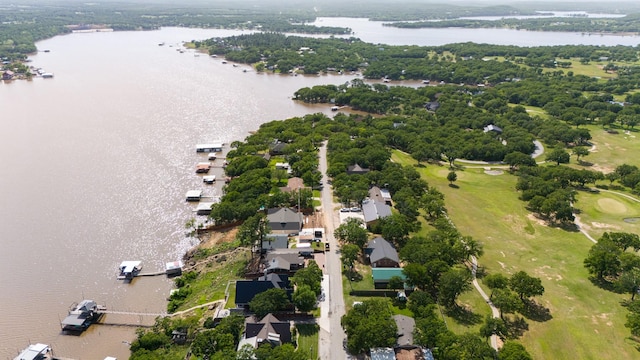818 Country Club Rd, Bowie, TX 76230 - aerial view of a large body of water and a golf club