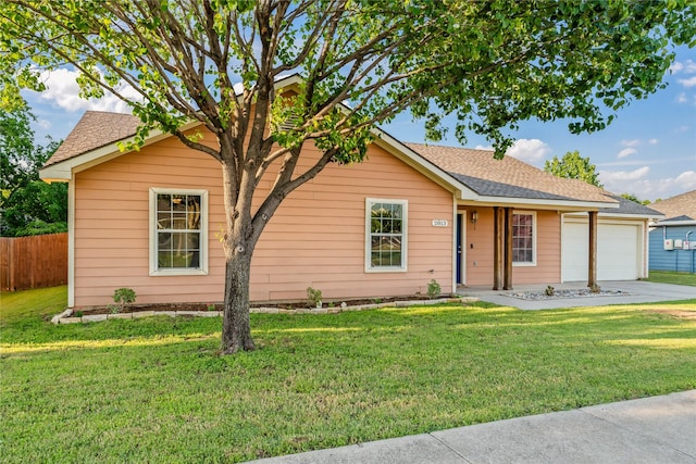 2813 Dana Ln, Denton, TX 76209 - ranch-style home featuring an attached garage, concrete driveway, and a shingled roof