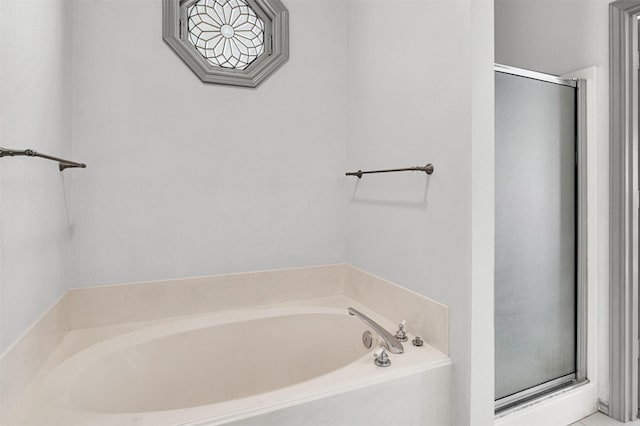1407 W Mulberry St, Sherman, TX 75092 - full bathroom with a garden tub and a shower stall