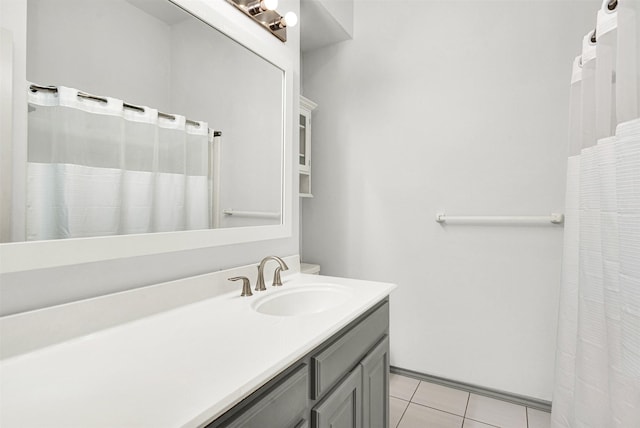 1407 W Mulberry St, Sherman, TX 75092 - full bath with vanity and tile patterned flooring