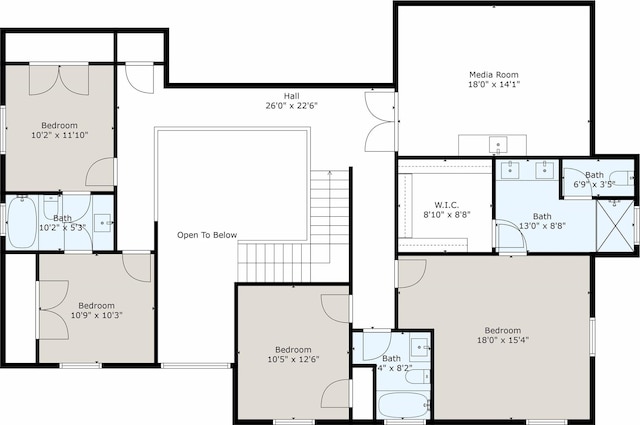 105 Shawnee Trl, Pottsboro, TX 75076 - home floor plan