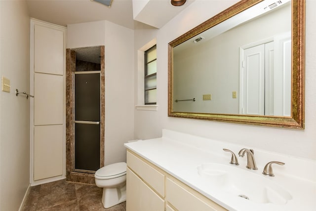 5304 Weddington Ct, Fort Worth, TX 76133 - bathroom with toilet, a stall shower, and vanity