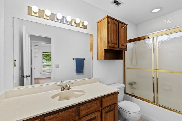 208 N Rustic Trl, Wylie, TX 75098 - full bath with toilet, enclosed tub / shower combo, and vanity