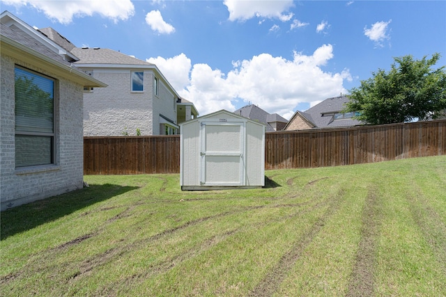 331 Sagemeadow Rd, Wylie, TX 75098 - view of yard featuring a shed, an outdoor structure, and a residential view