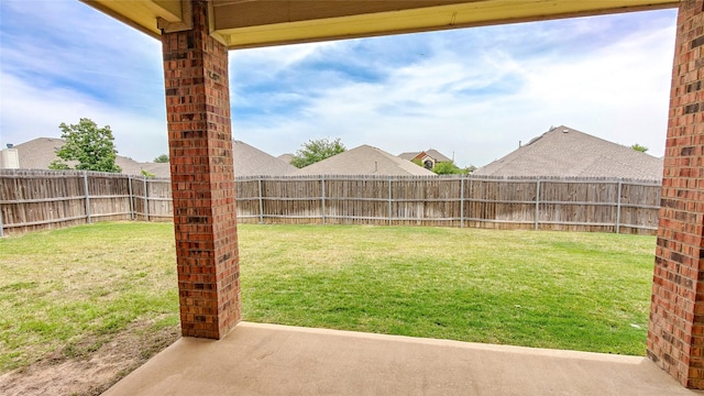 10252 Red Bluff Ln, Fort Worth, TX 76177 - fenced backyard featuring a patio area
