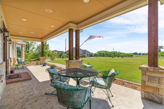 1206 Jc Maples Rd, Gunter, TX 75058 - view of patio featuring outdoor dining space