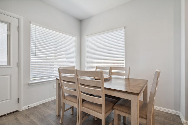 8580 Big Apple Dr, Fort Worth, TX 76179 - dining space with baseboards and wood finished floors
