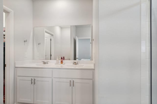 8580 Big Apple Dr, Fort Worth, TX 76179 - full bathroom featuring double vanity and a shower