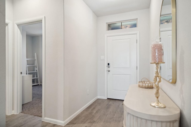 8580 Big Apple Dr, Fort Worth, TX 76179 - foyer with wood finished floors and baseboards