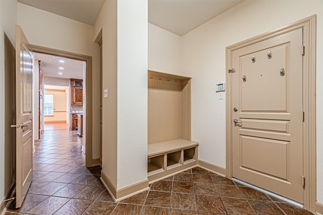15097 Blakehill Dr, Frisco, TX 75035 - mudroom featuring baseboards