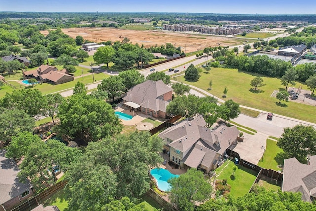 6000 Windridge Ln, Flower Mound, TX 75028 - drone / aerial view of a pool area