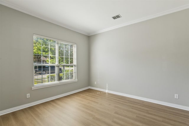 1968 Crowbridge Dr, Frisco, TX 75033 - spare room with light wood-style floors, baseboards, and ornamental molding