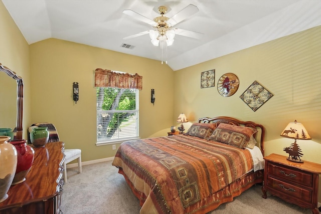 6600 Stewart Blvd, The Colony, TX 75056 - carpeted bedroom featuring lofted ceiling, a ceiling fan, and baseboards