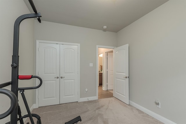 816 Kinghaven Dr, Little Elm, TX 75068 - workout area with light colored carpet and baseboards