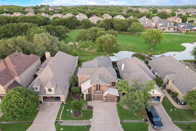 2132 Portwood Way, Fort Worth, TX 76179 - aerial view of property and surrounding area featuring nearby suburban area and a large body of water