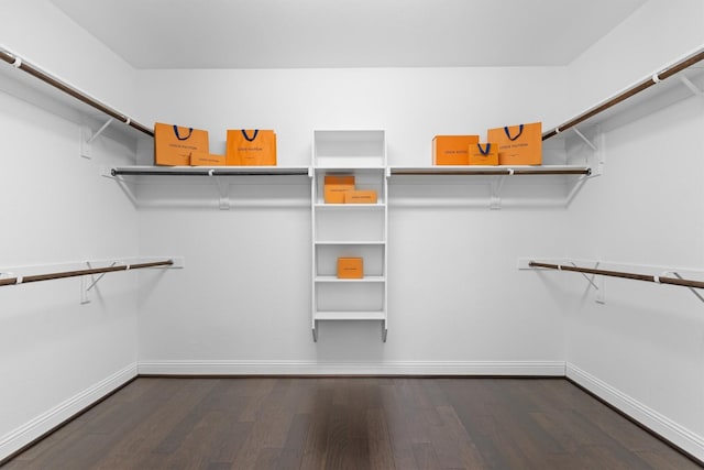 2886 Nottingham Dr, Trophy Club, TX 76262 - walk in closet with dark wood-style flooring