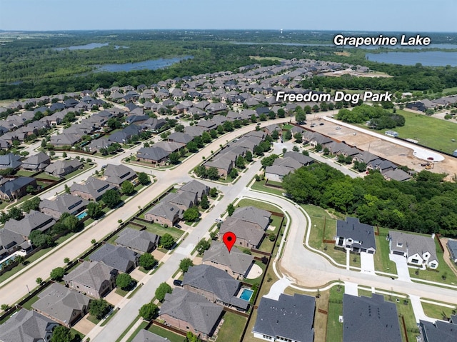 2886 Nottingham Dr, Trophy Club, TX 76262 - view of property location featuring a nearby body of water and nearby suburban area