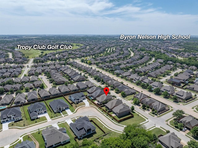 2886 Nottingham Dr, Trophy Club, TX 76262 - aerial view of residential area