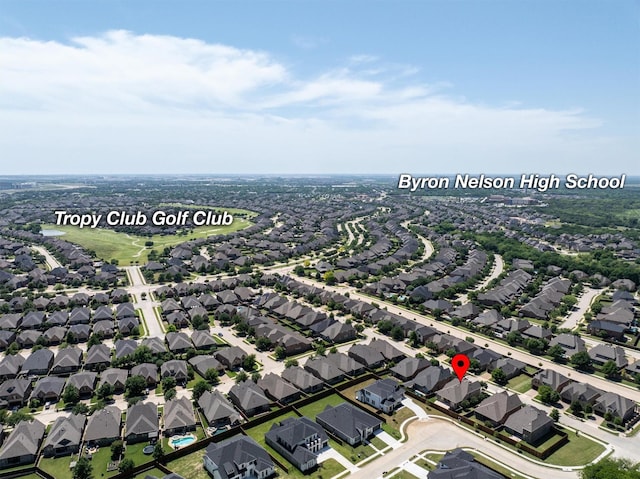 2886 Nottingham Dr, Trophy Club, TX 76262 - aerial perspective of suburban area
