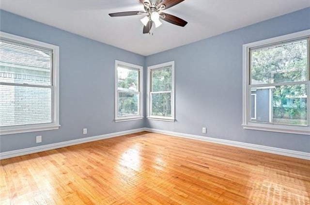 3124 Crest Ridge Dr, Dallas, TX 75228 - empty room featuring healthy amount of natural light, baseboards, and light wood-style flooring