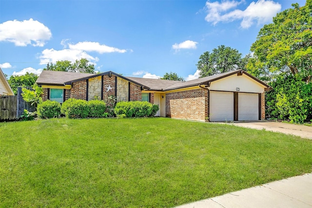 6436 Meadowlark Ln E, Watauga, TX 76148 - view of front of house with a garage, concrete driveway, and brick siding