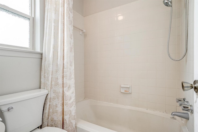6436 Meadowlark Ln E, Watauga, TX 76148 - bathroom with shower / tub combo and toilet