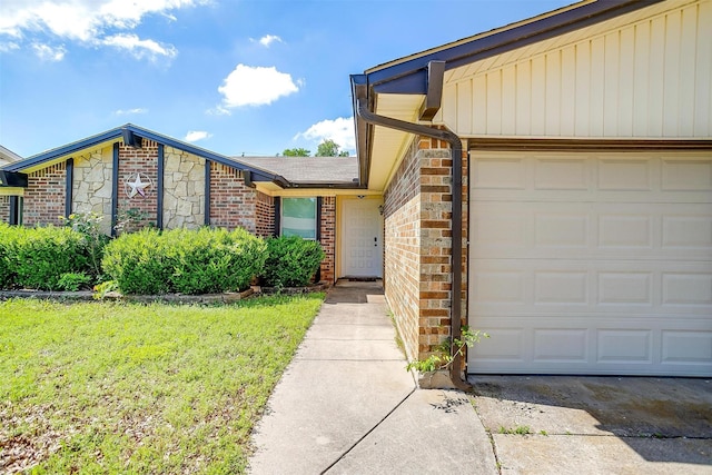 6436 Meadowlark Ln E, Watauga, TX 76148 - view of front of home with brick siding and an attached garage