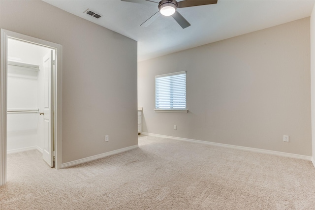 2205 Grafton Ln, Mckinney, TX 75071 - unfurnished bedroom featuring carpet, a spacious closet, baseboards, a ceiling fan, and a closet