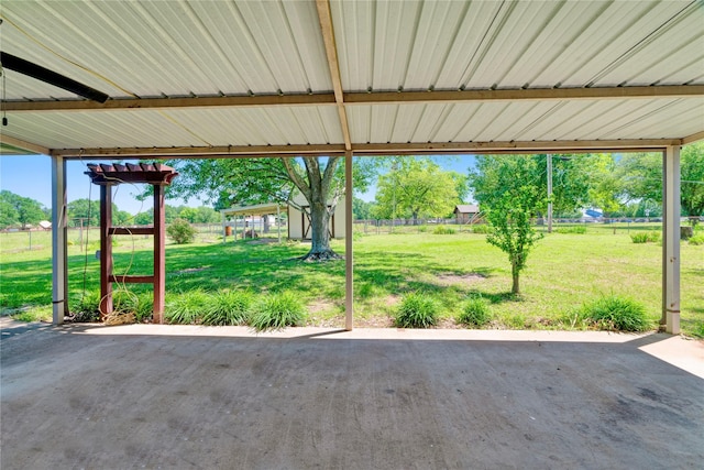 125 Harrison, Detroit, TX 75436 - view of yard featuring a patio