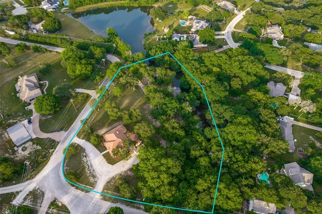 375 Briarwood Ln, Aledo, TX 76008 - view of property location with property parcel outlined and a nearby body of water