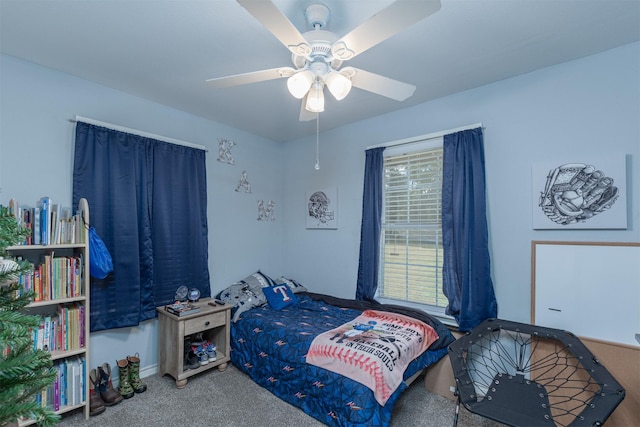 7662 Vz County Road 3504, Wills Point, TX 75169 - carpeted bedroom featuring a ceiling fan