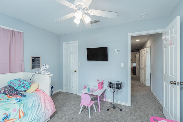 7662 Vz County Road 3504, Wills Point, TX 75169 - bedroom featuring carpet floors, baseboards, and a ceiling fan
