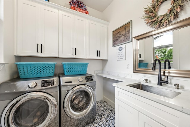 5900 Stage Coach Cir, Westlake, TX 76262 - washroom featuring independent washer and dryer and cabinet space