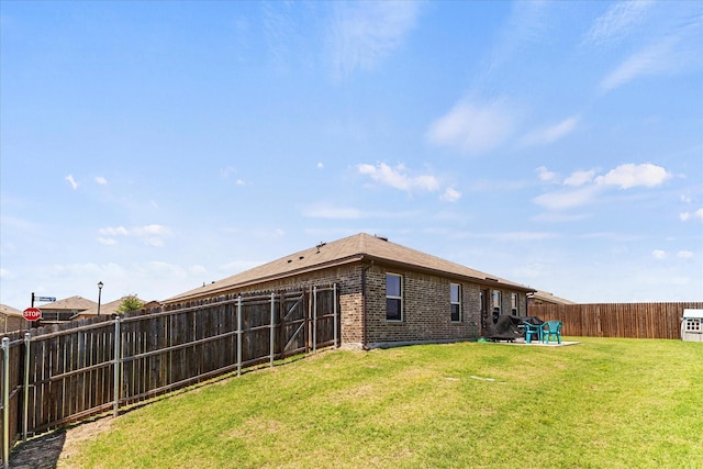 3303 Hawkins Dr, Fate, TX 75189 - back of house with brick siding