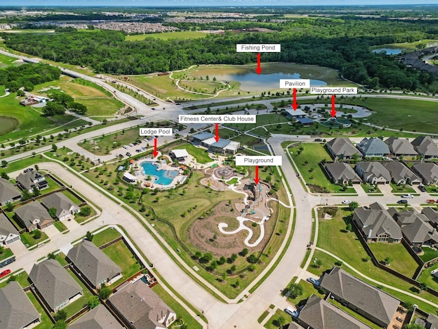 7401 Sabine Dr, Mckinney, TX 75071 - view of property location featuring a nearby body of water and nearby suburban area