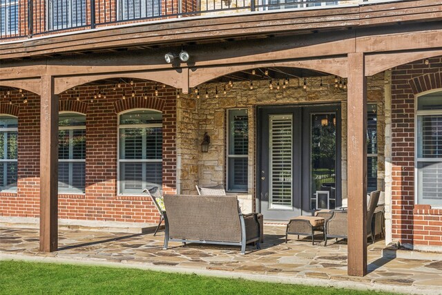 760 Del Carmen Dr, Prosper, TX 75078 - view of patio / terrace with a balcony
