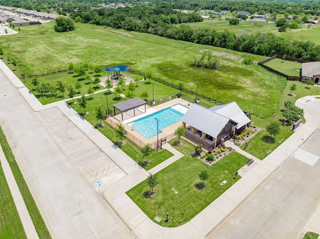 111 Seabiscuit Dr, Caddo Mills, TX 75135 - bird's eye view of a pool area